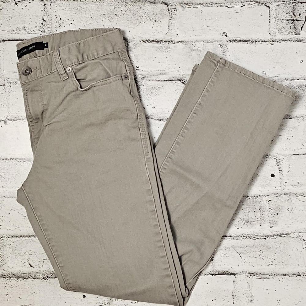 Calvin Klein Men’s Slim Straight Gray Denim Jeans Size 32x30